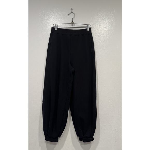NAP Loungewear Black Crop Jogger Women’s Balloon Leg Pocket Pull On READ - Picture 1 of 9